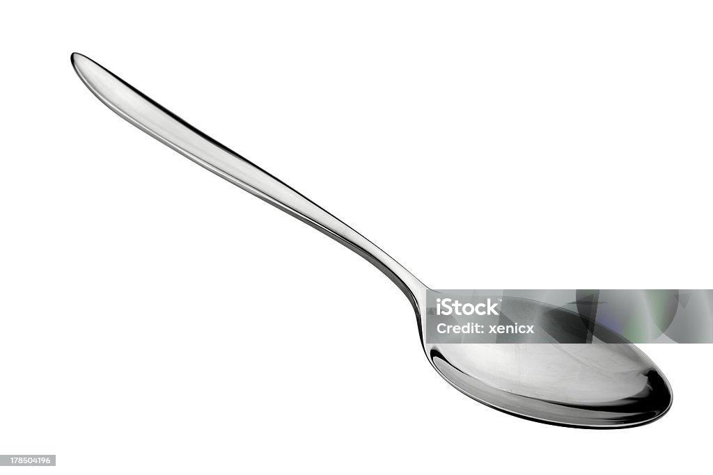 spoon silver spoon isolated on white background Spoon Stock Photo