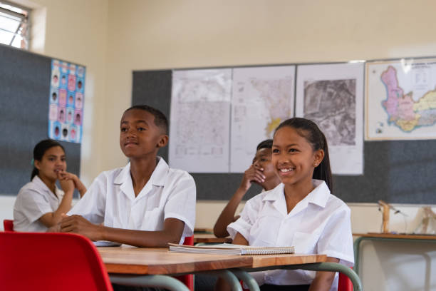 istock Young girl enjoying her school lesson 1785043379