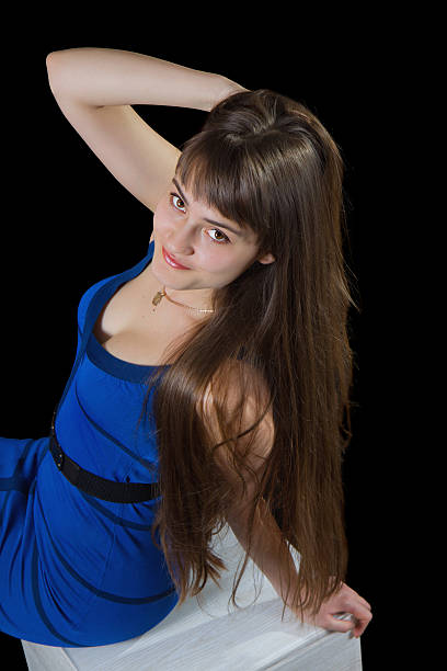istock Woman with beautiful long brown hairs 178504456