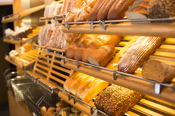 istock Bread in a bakery or baker's shop 178504529