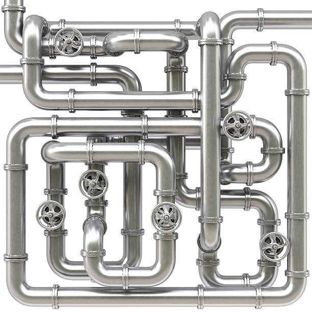 canos - pipeline pipe valve three dimensional shape imagens e fotografias de stock