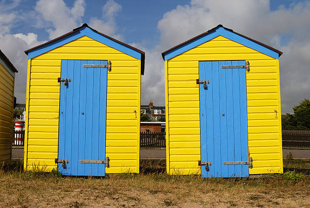 istock Beach huts. Littlehampton. Sussex. UK 178505619