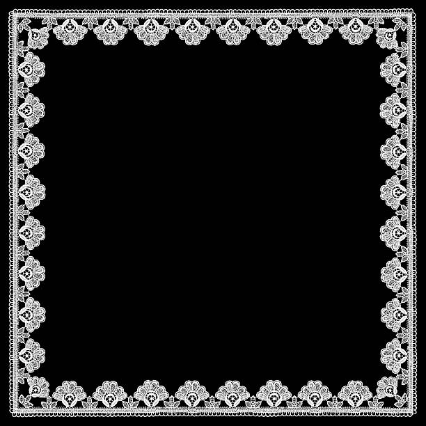 floral pattern lace with white flowers vintage floral pattern lace. white flowers on black background lace black lingerie floral pattern stock pictures, royalty-free photos & images