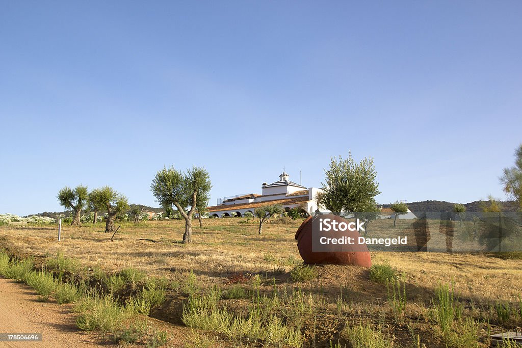 View of typical andalusian hacienda "View of typical andalusian hacienda, CArdoba province" Farmhouse Stock Photo