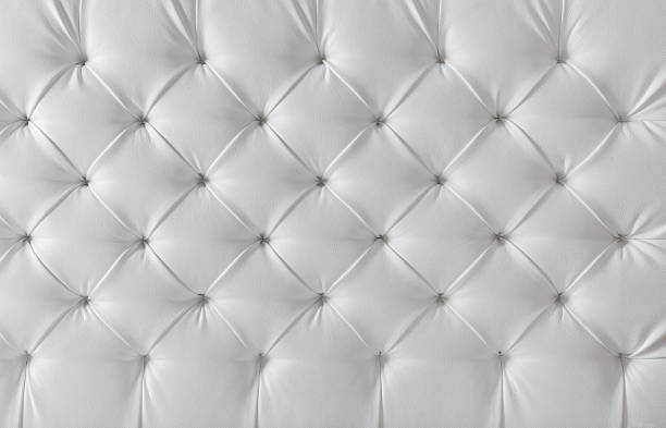 istock Leather Upholstery White Sofa Texture, Tufted Upholstery Background 178506753