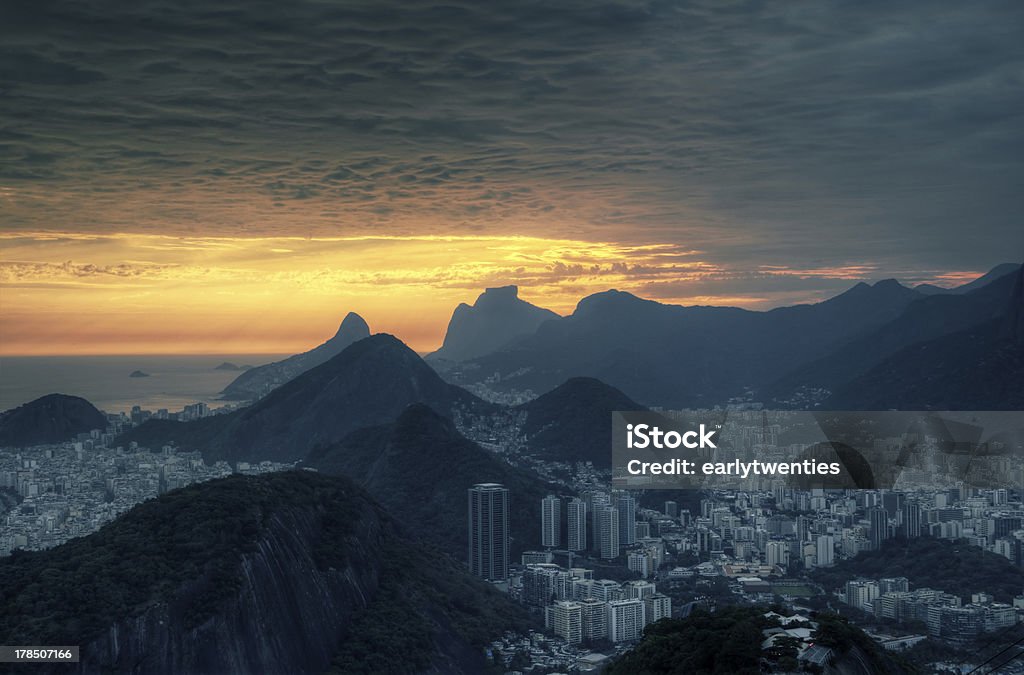 Rio de Janeiro - Lizenzfrei Abenddämmerung Stock-Foto