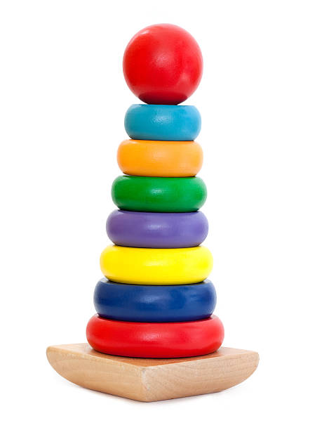 istock Colorful Wooden Pyramid toy 178508028
