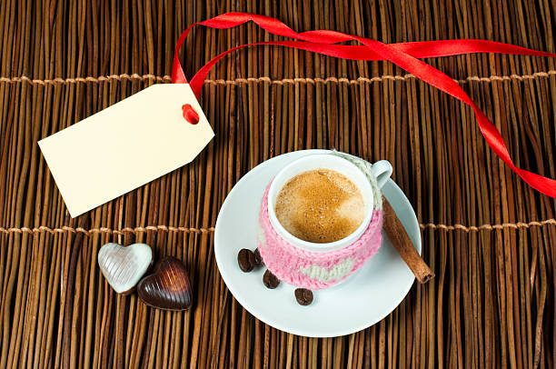istock Cup of coffee with knitted heart symbol 178508050