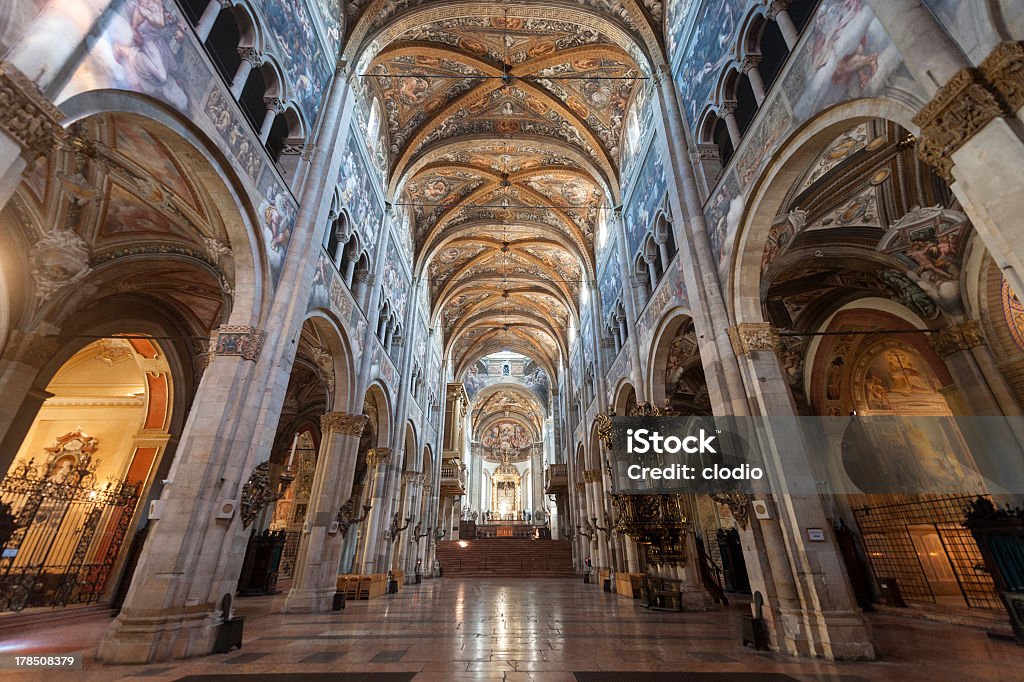 Duomo of Parma, interior Parma (Emilia-Romagna, Italy), the medieval cathedral, interior Parma - Italy Stock Photo