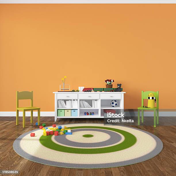 Kids Room Stock Photo - Download Image Now - Carpet - Decor, Chair, Design