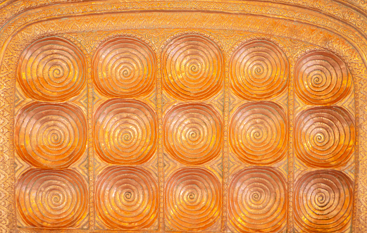 Golden pattern images, religious symbols