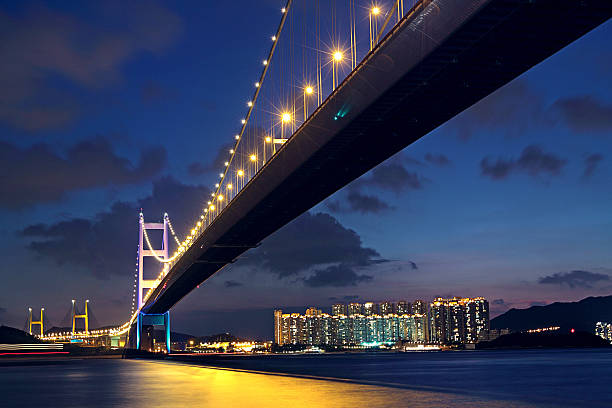 istock Tsing Ma Bridge in Hong Kong at night 178509532