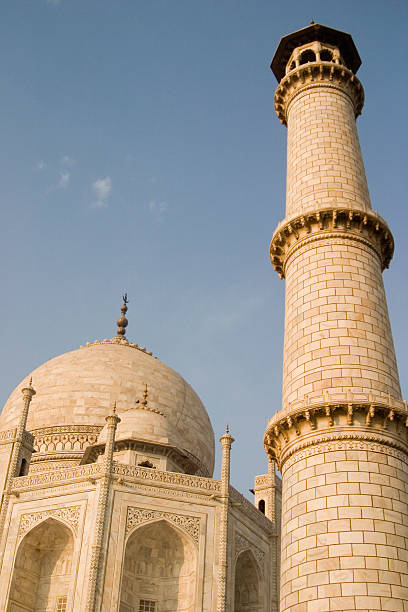 Tower of the Taj Mahal, Agra, India. stock photo