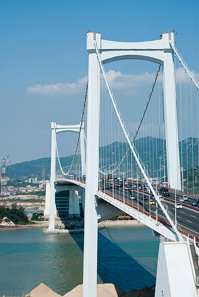 istock Xiamen HaiCang hanging bridge 178510386