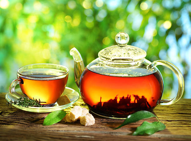 istock Cup of tea and teapot. 178510640