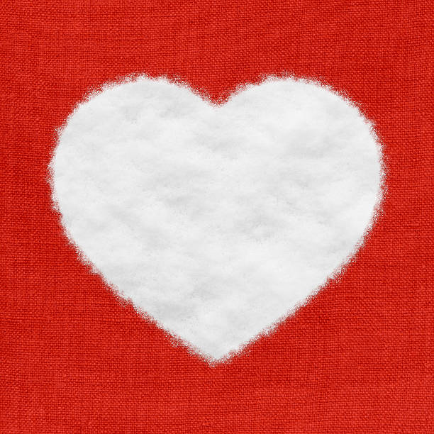 istock heart shape made of textile and snow 178510845