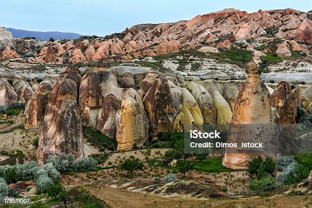 Unique Geological Formations Cappadocia Turkey Stock Photo - Download Image Now - Anatolia, Asia, Blue