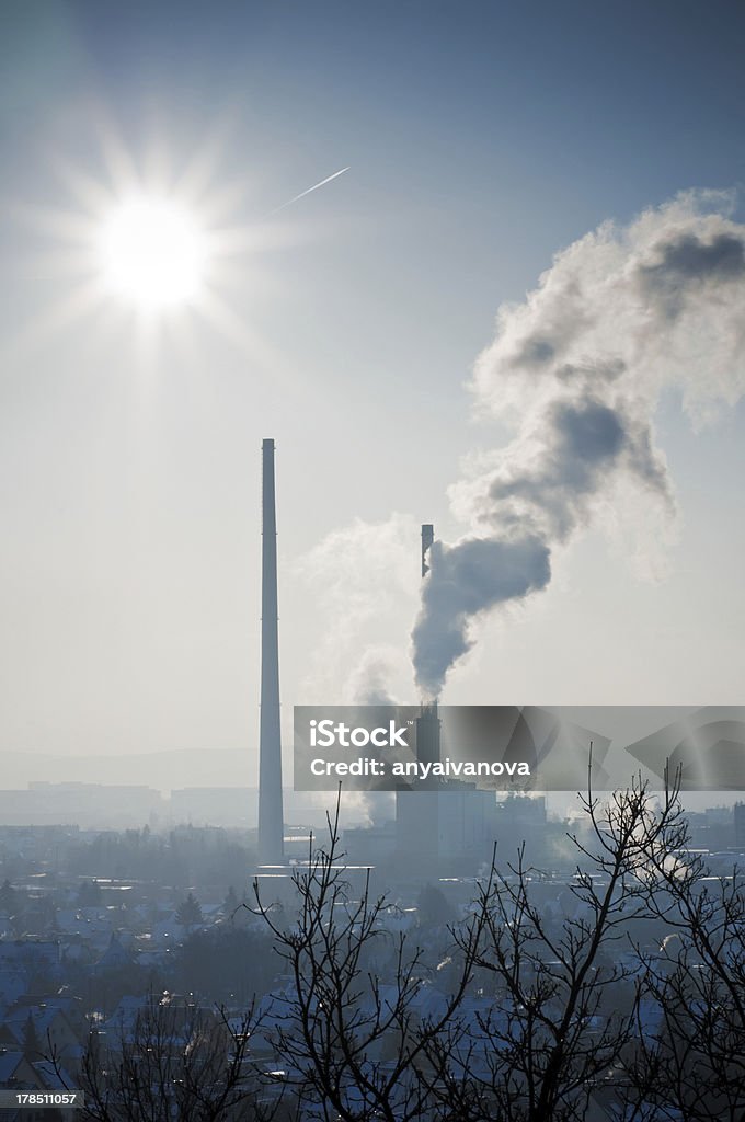 Thermal power station - Lizenzfrei Abgas Stock-Foto