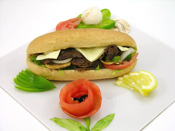 philly cheese steak ing-comp stock photo