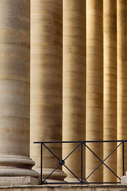 Brongniart Palace "Columns of the Palais Brongniart (French Stock Exchange) - Paris, France" cac40 stock pictures, royalty-free photos & images