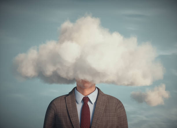 istock A businessman with his head in the clouds. 1785131393