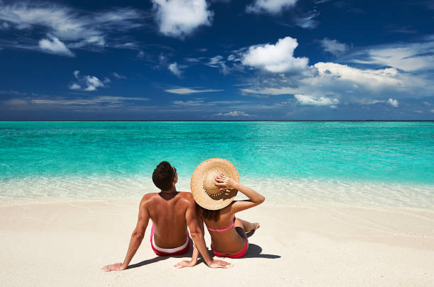 istock Couple on a beach at Maldives 178513704