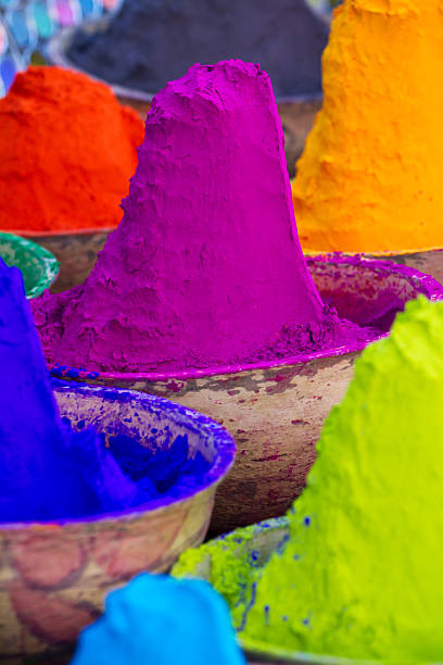 istock Colorful piles of powdered dyes 178513837