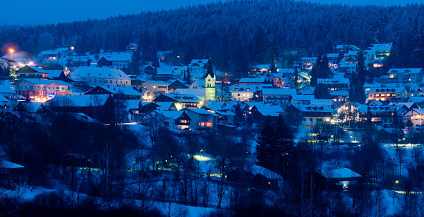 istock ski resort Sankt Englmar at night 178514305