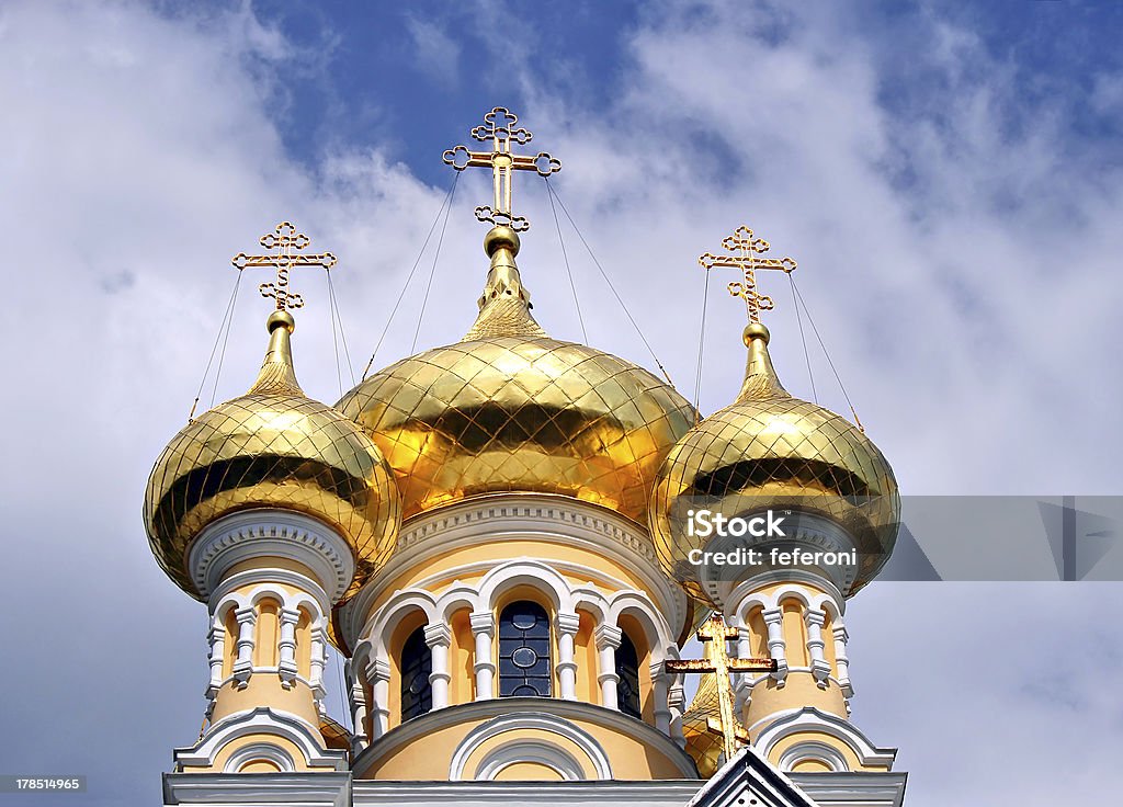 Yalta catherdral ortodossa - Foto stock royalty-free di Architettura