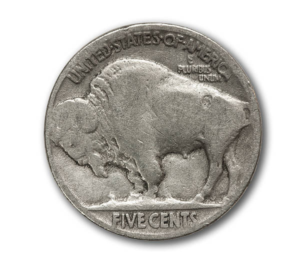 istock Buffalo nickel coin isolated on white 178515600