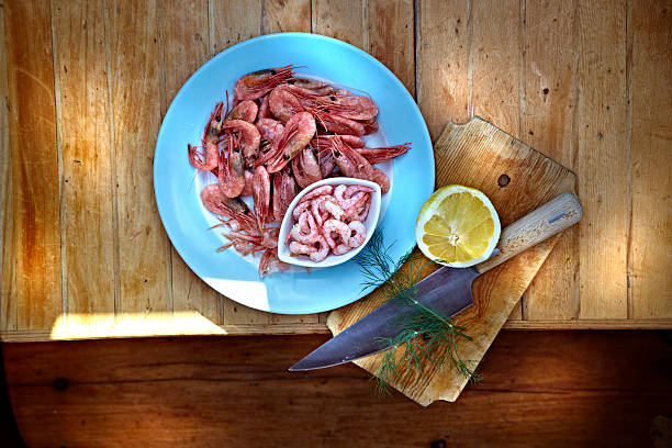 Prawns stock photo