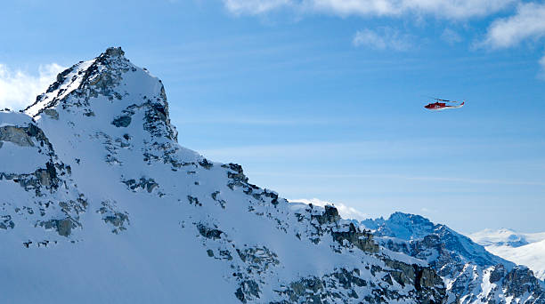 Heli Peak Ascent stock photo