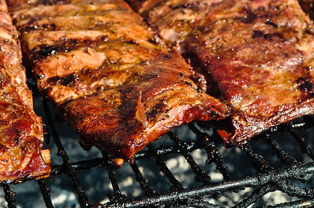 Barbecue Pork Ribs on the Grill