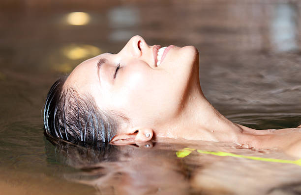 istock Young woman in a hot tub 178517631