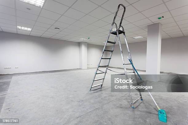 Unfinished Building Interior Stock Photo - Download Image Now - Cleaning, Construction Industry, New