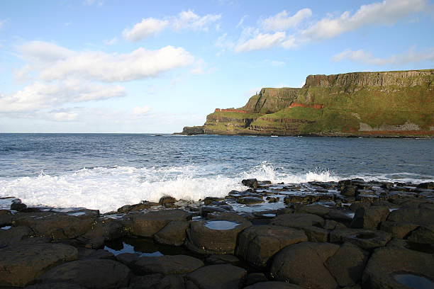 giant's causeway - national trust northern ireland uk rock fotografías e imágenes de stock