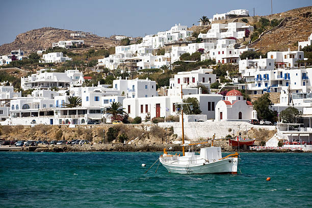 istock small Greek town of Mykonos 178518317