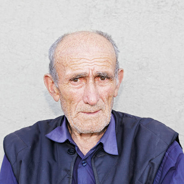 istock Portrait of old hoary man 178518900