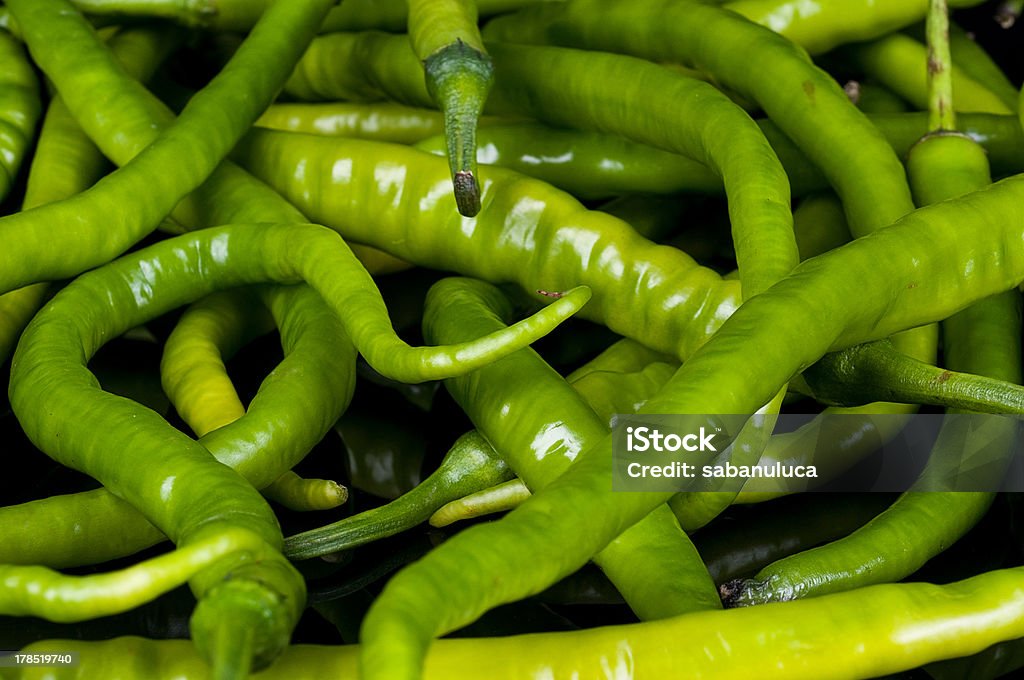 Grüne Paprika - Lizenzfrei Bauernmarkt Stock-Foto