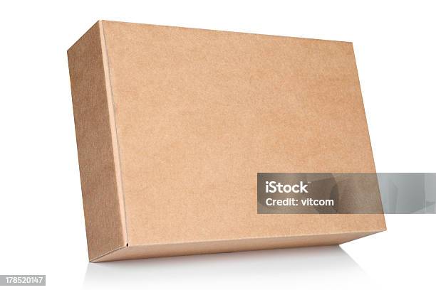 Background Blank Cardboard Box Stock Photo - Download Image Now - Box - Container, Cardboard Box, Cardboard