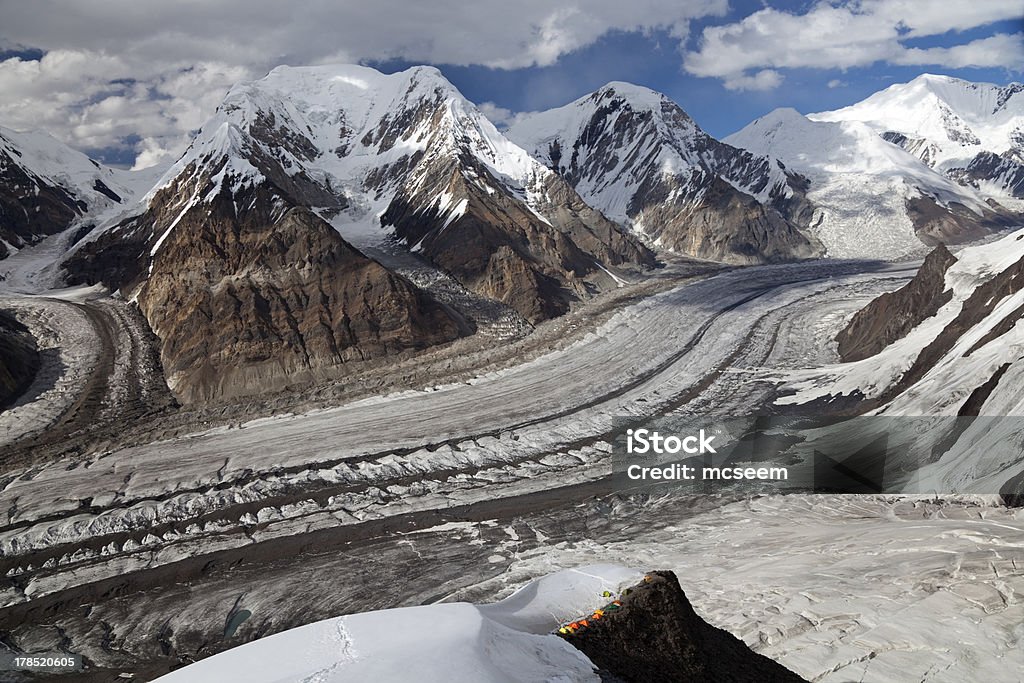 North Inylchek glacier, montagnes du Tian Shan - Photo de Abrupt libre de droits