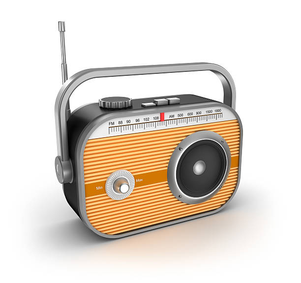 istock Retro radio on white background 178520610