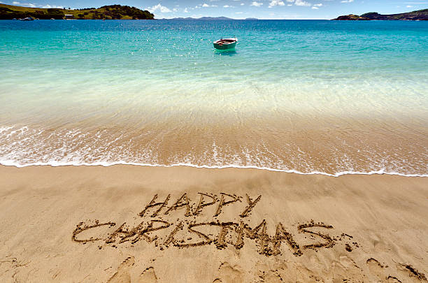 istock Happy Christmas, from the beach. Landscape. 178520612