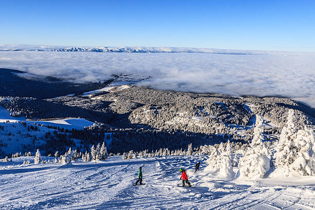 powyżej fog - teton valley zdjęcia i obrazy z banku zdjęć