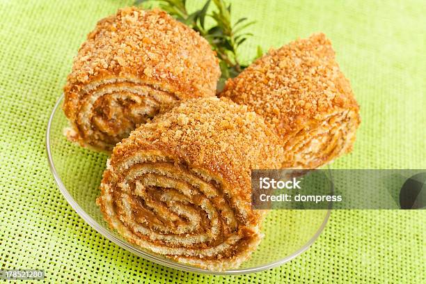 Pastry Roll Filled Stock Photo - Download Image Now - Backgrounds, Baking, Breakfast