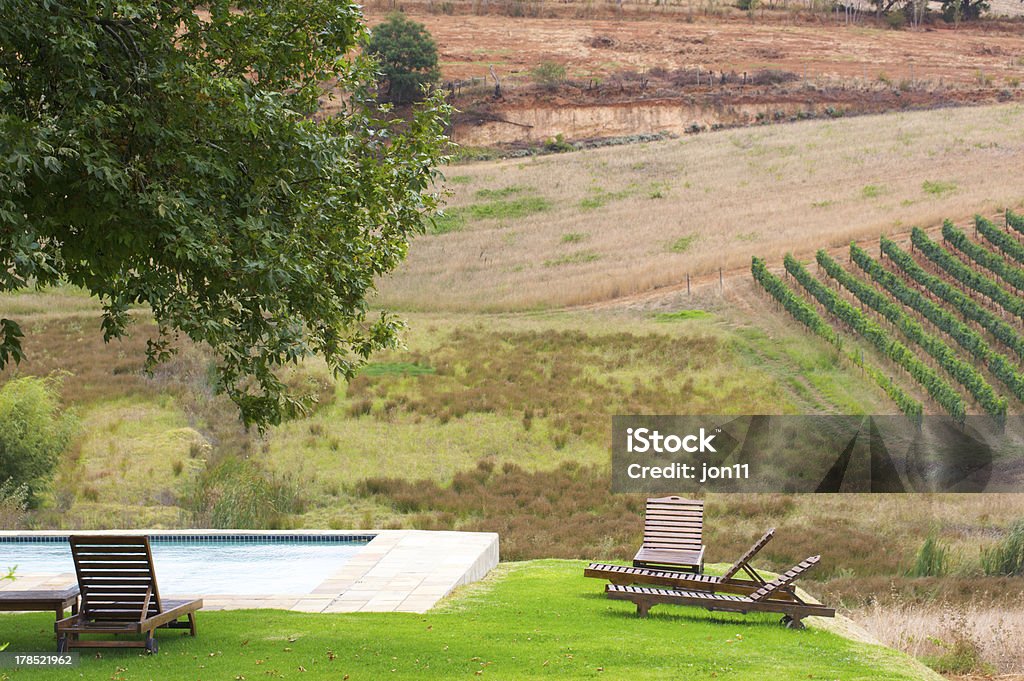 Stellenbosch, dans la région viticole en Afrique du Sud - Photo de Piscine libre de droits