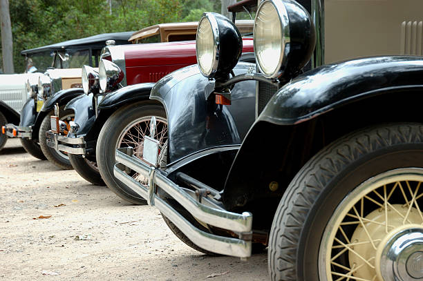 istock Row of Vintage Cars 178522454