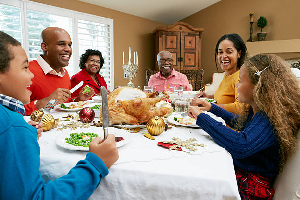 istock Multi Generation Family Celebrating With Christmas Meal 178522544
