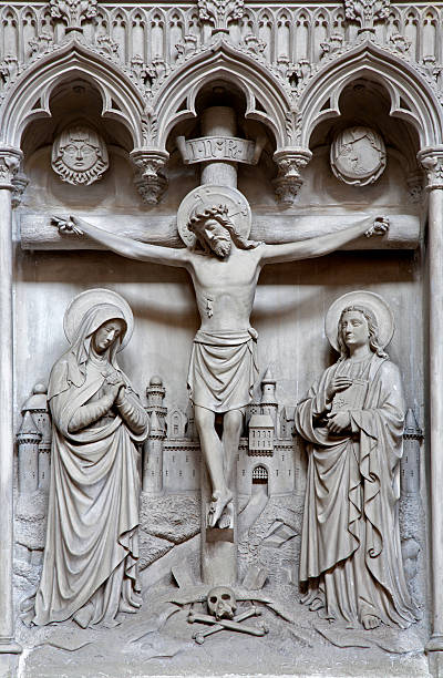 istock Brussels - Relief of Crucifixion from Saint Michael cathedral 178522551