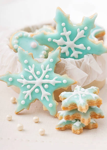 Pastel colored cookies